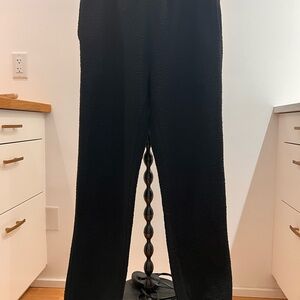 Good American Black Teddy Fleece Joggers